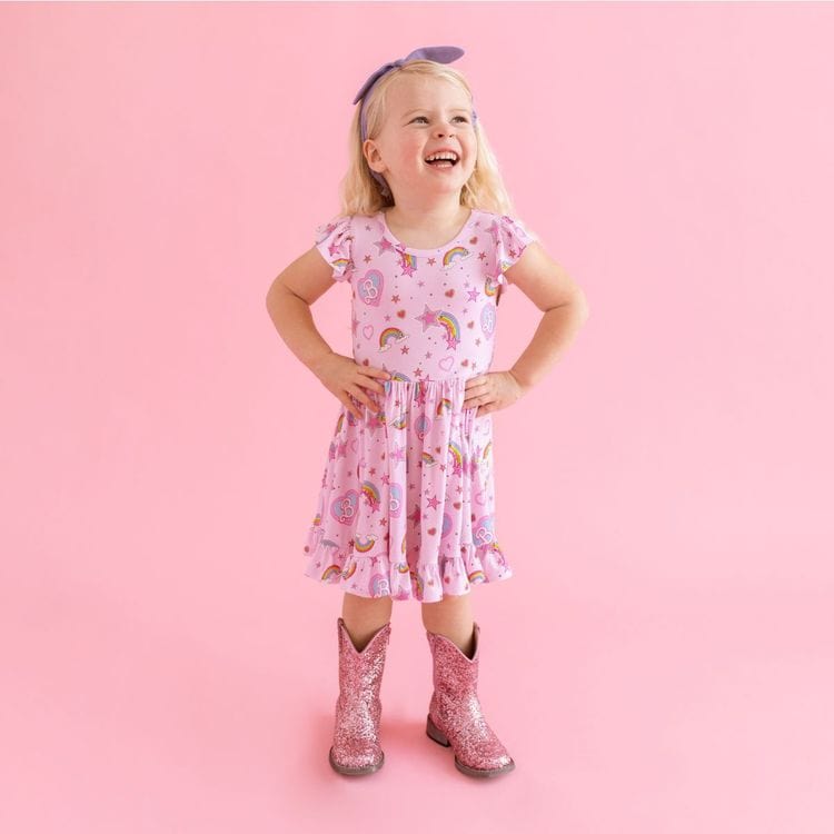 Barbie Star Power - Cap Sleeve Ruffled Twirl Dress