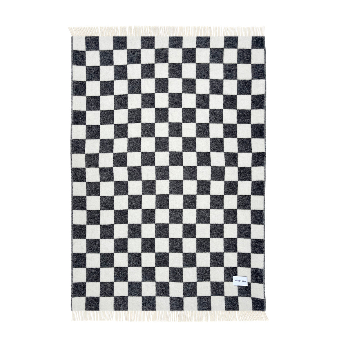 Checkerboard Blanket - Black/White