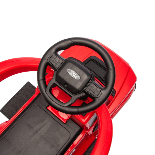 Ford Raptor 3-in-1 Push Ride On Toy Car - Red