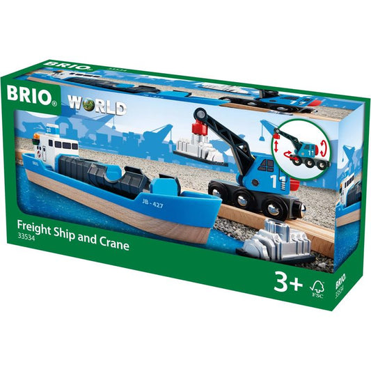 Freight Ship and Crane