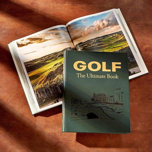 "Golf: The Ultimate Book" in Green Bonded Leather