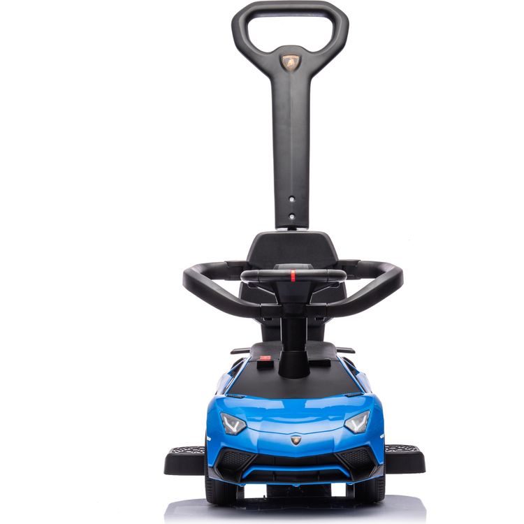 Lamborghini 3-in-1 Push Ride On Toy Car - Blue