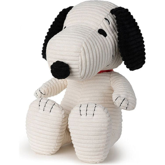 Snoopy Sitting Corduroy Cream in Gift Box 11"