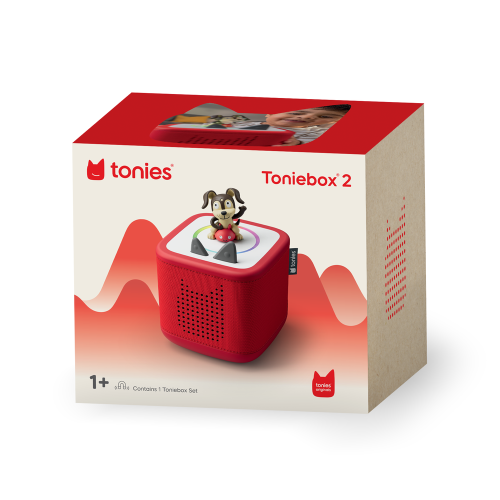 Tonies Playtime Puppy Toniebox 2 Starter Set - Sunset Red