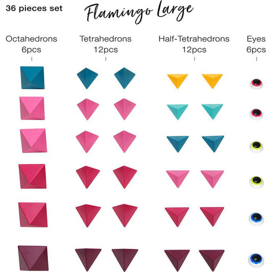 Trido Flamingo Large Magnetic Building Set - 36 Pieces