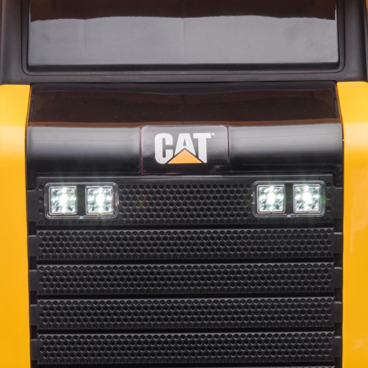 12V CAT Dump Truck 1-Seater Ride On - Yellow