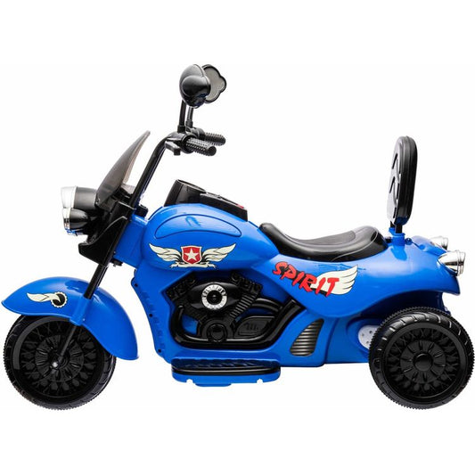 12V Kids Cruiser 1-Seater Motorcycle - Blue