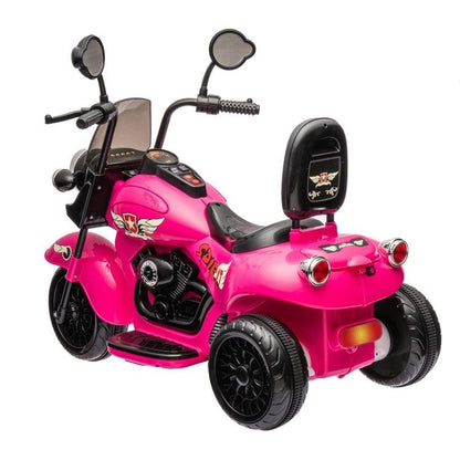 12V Kids Cruiser 1-Seater Motorcycle - Pink