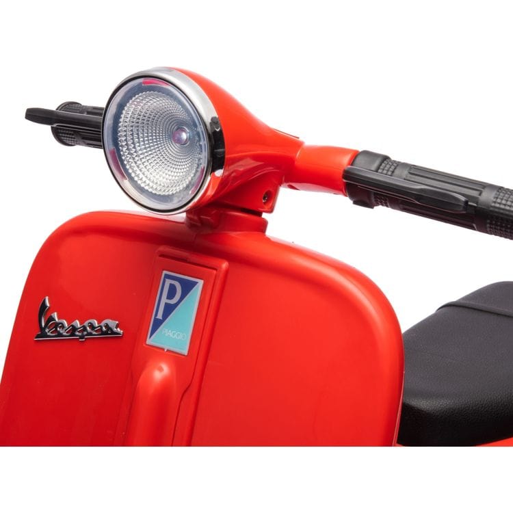 12V Vespa Electric Ride-On Scooter - Red