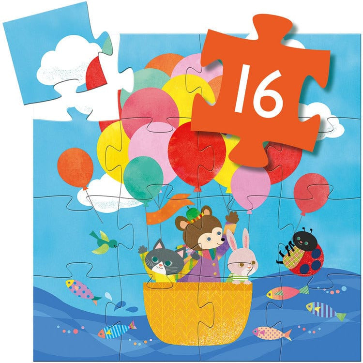 16-Piece Hot Air Balloon Jigsaw Puzzle