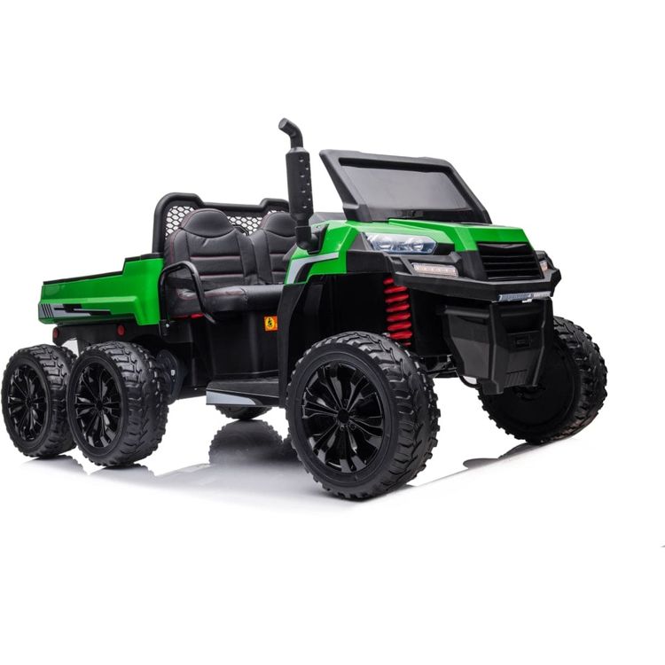 24V 4x4 Freddo Toys Tractor Trailer 2 Seater Ride on - Green