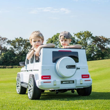 24V 4x4 Mercedes Benz G63 AMG 2 Seater Ride On Car - White