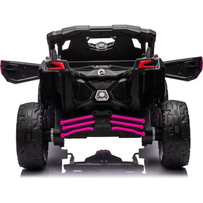 24V Can Am Maverick 1-Seater UTV Ride On - Pink