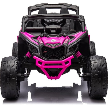 24V Can Am Maverick 1-Seater UTV Ride On - Pink