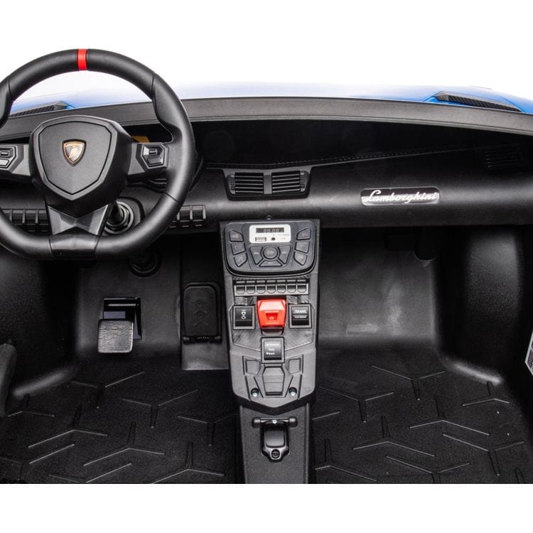 24V Lamborghini Aventador 2 Seater Ride on Car - Blue