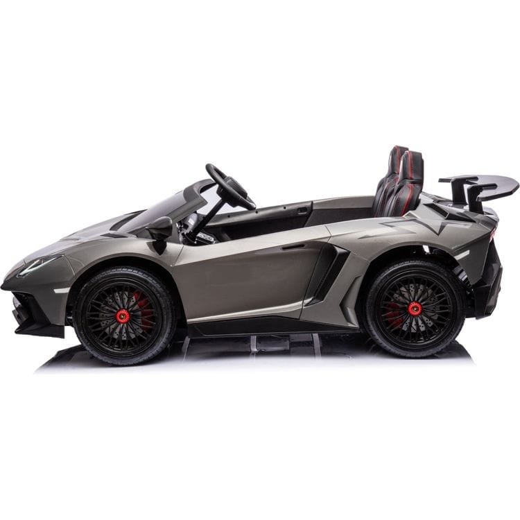24V Lamborghini Aventador 2 Seater Ride on Car for Kids - Grey