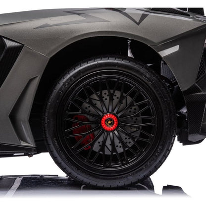 24V Lamborghini Aventador 2 Seater Ride on Car for Kids - Grey