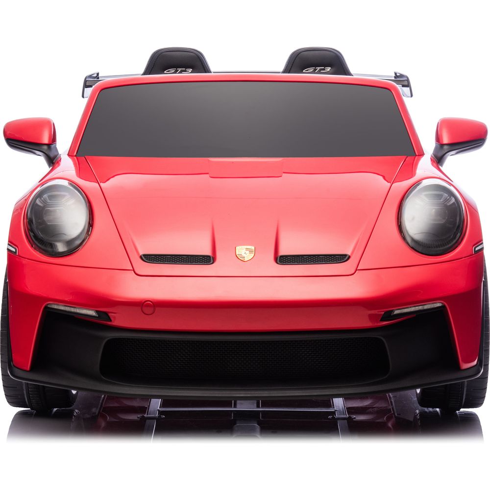 24V Porsche 911 GT3 2-Seater Kids Ride-On Car with Remote Control - Red
