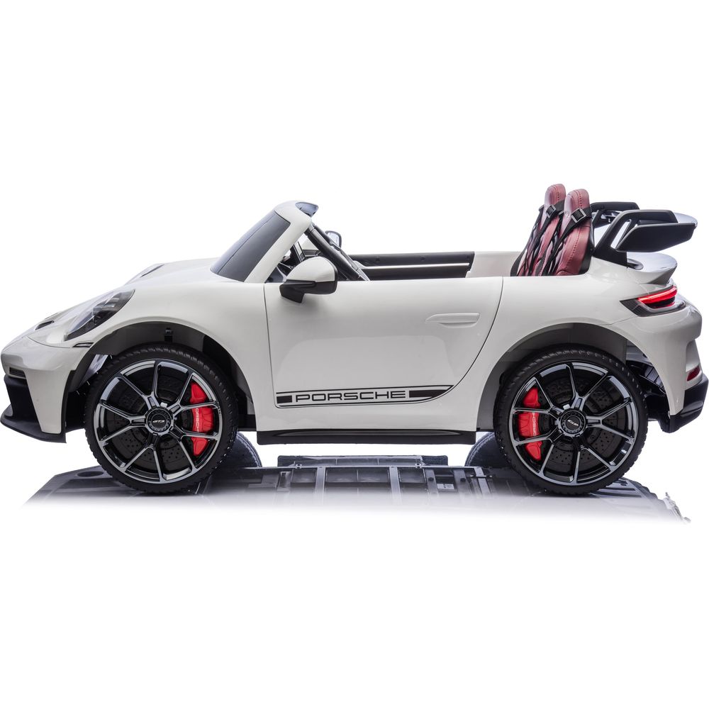 24V Porsche 911 GT3 2-Seater Kids Ride-On Car with Remote Control - White