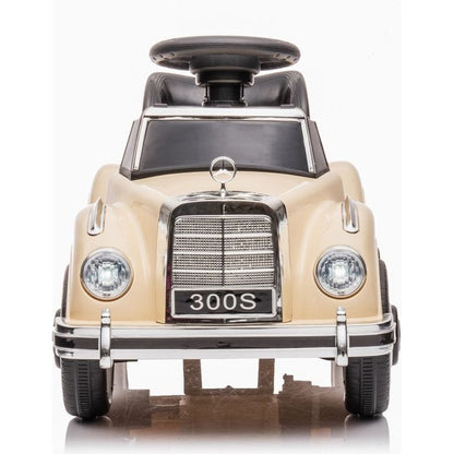 6V Mercedes Benz 300S 1-Seater Mini Ride On Car - Beige