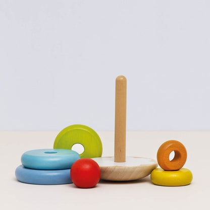 7 Piece Rainbow Stacking Tower