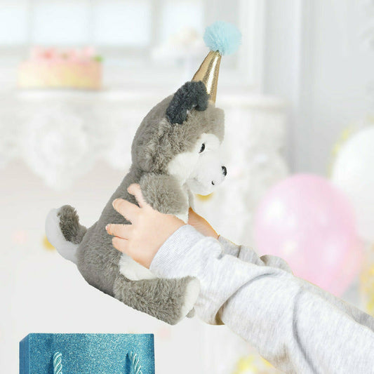 8" Plush Party Husky in a Bag