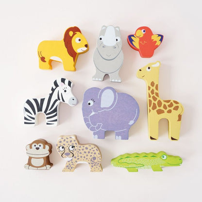 Africa Stacking Animals & Bag - 10 Piece