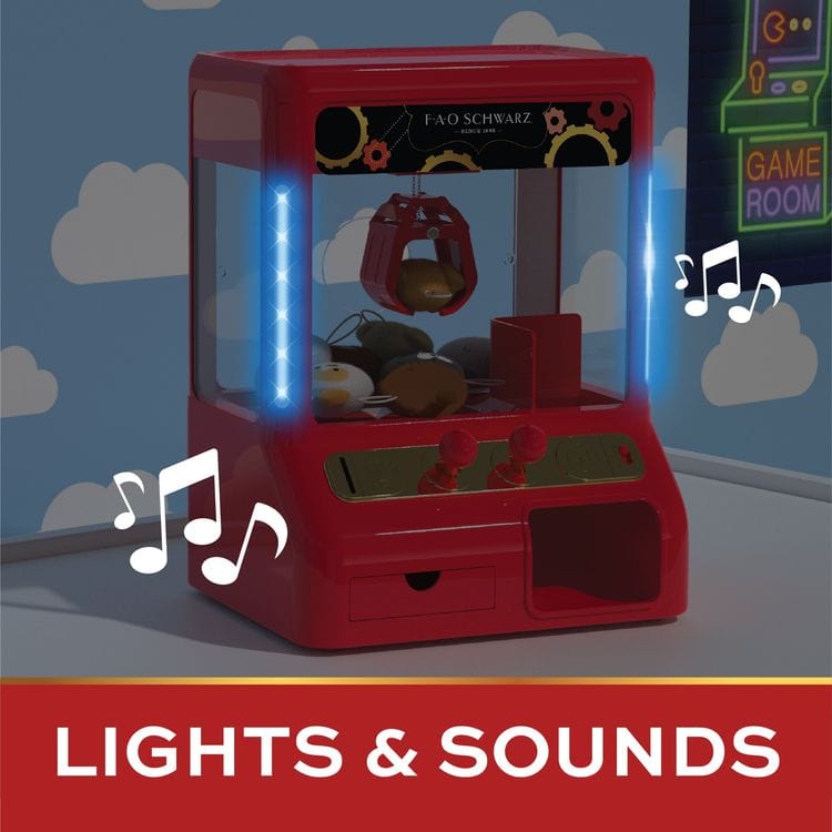 Arcade Claw Game with Plush Prizes