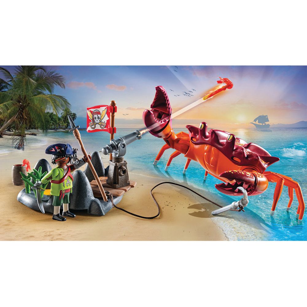 Battle against the Giant Crab Playset