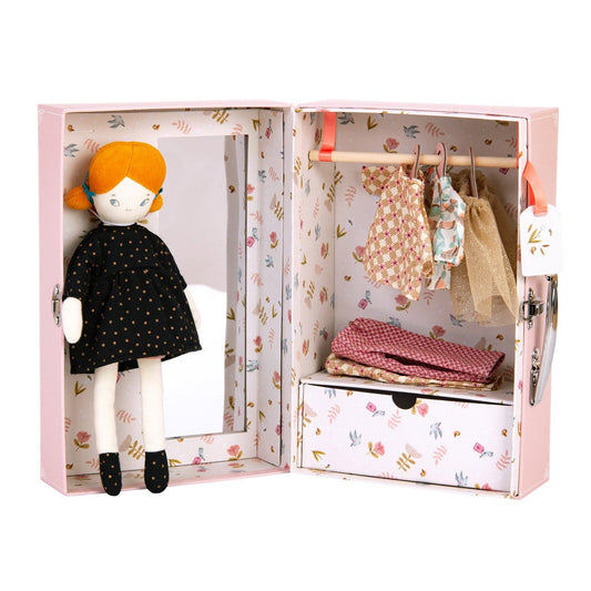 Blanche’s Doll with Suitcase Wardrobe