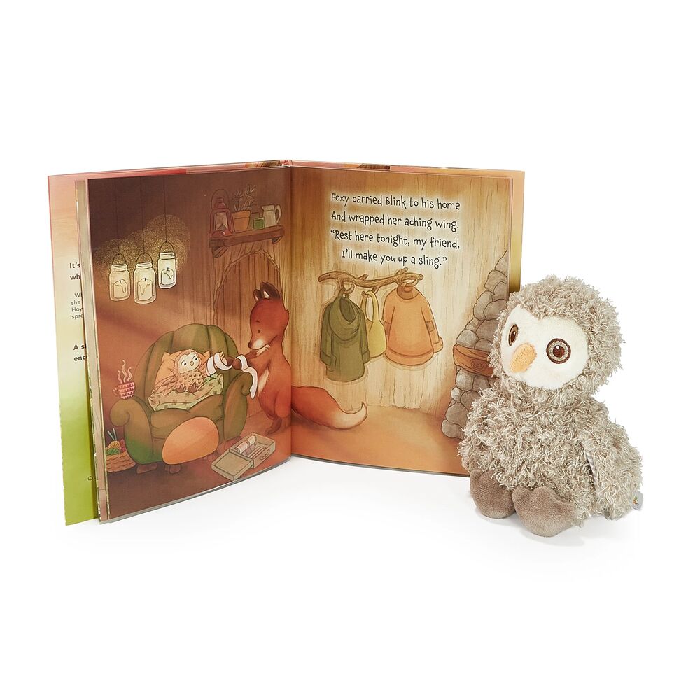 Blink Owl Plush & Flying Lessons Book Bundle