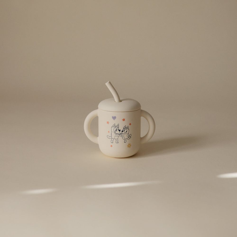 Bluey x Mushie Silicone Training Cup & Straw