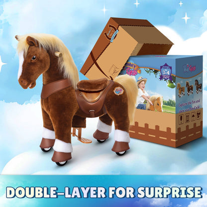 Brown Horse Model Y Ride on Toy - 3-4 Years