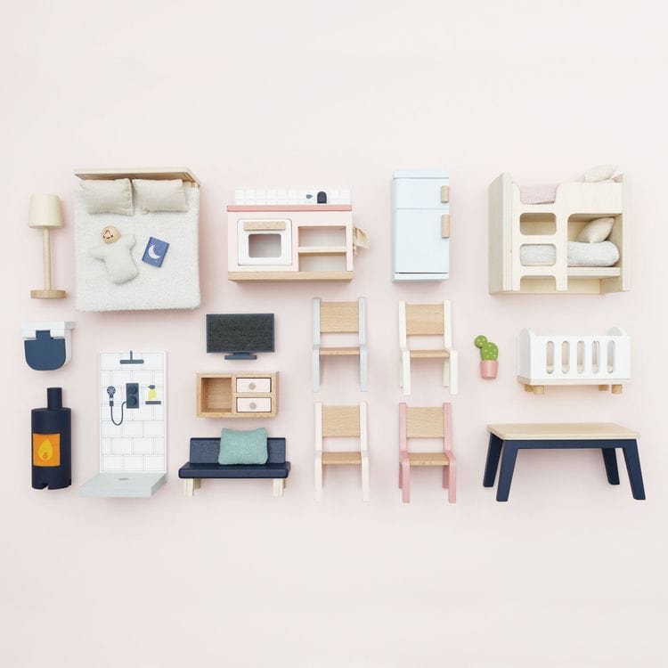Complete Dollhouse Furniture Set