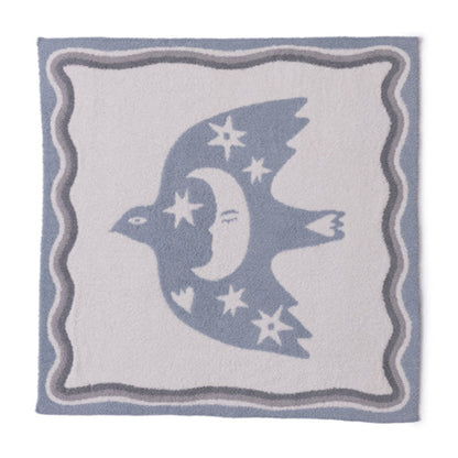 CozyChic Desert Bird Receiving Blanket - Surf Spray Multi