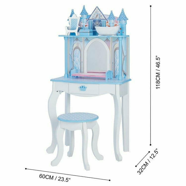 Dreamland Castle Play Vanity Set - White/Ice Blue