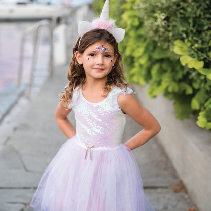 Dreamy Unicorn Dress & Headband - Size 5-6 Years