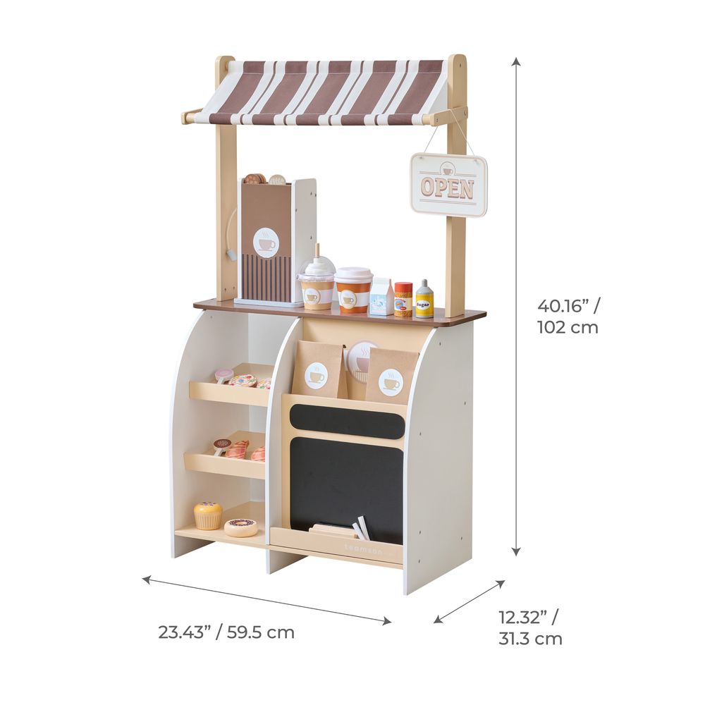 Espresso Treats Wooden Coffee Stand with 29 Accessories