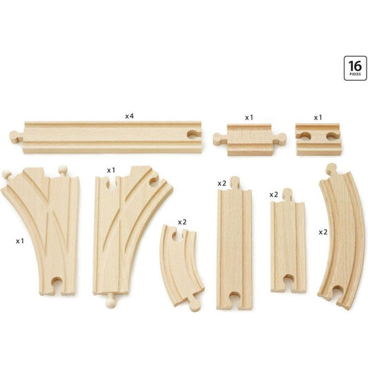 Expansion Pack Intermediate Wooden Track Train Set