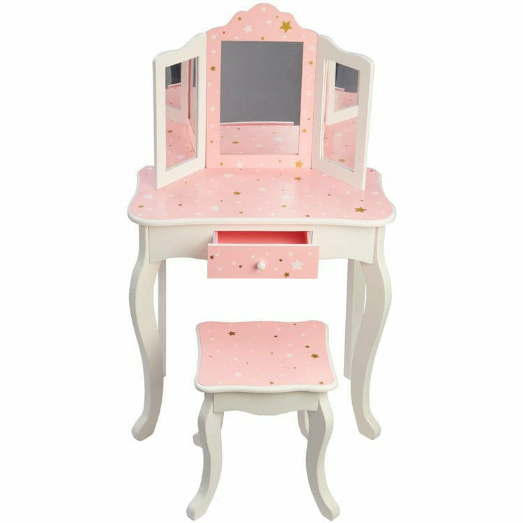 Fashion Twinkle Star Gisele Vanity Set - Pink/White