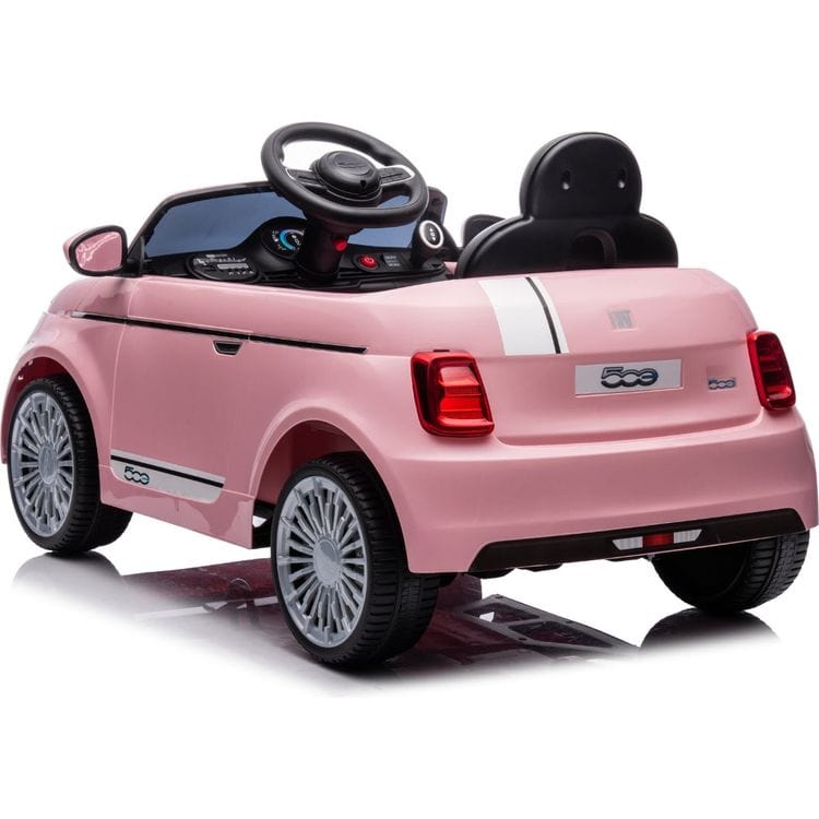 Fiat 500 12V Ride On Car - Pink