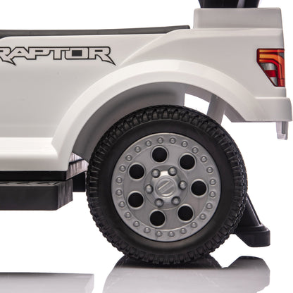Ford Raptor 3-in-1 Push Ride On Toy Car - White