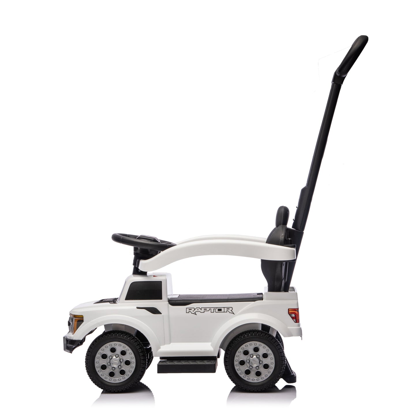 Ford Raptor 3-in-1 Push Ride On Toy Car - White