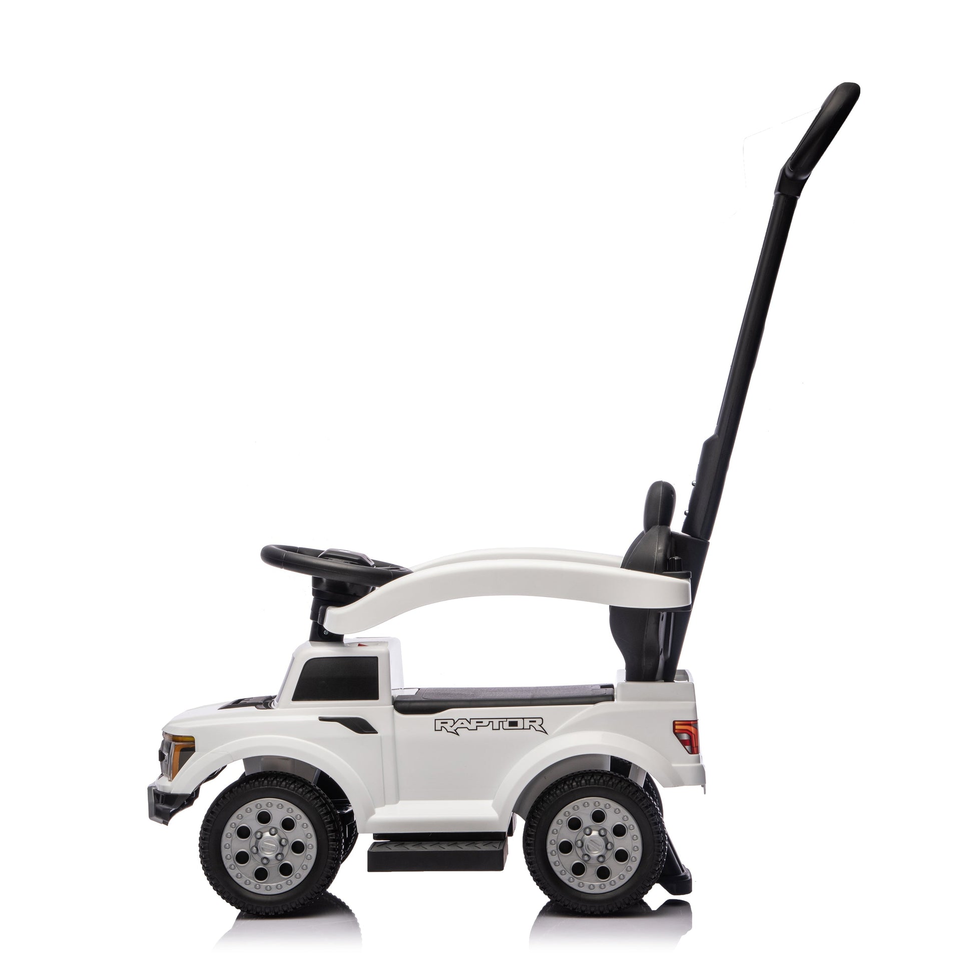 Ford Raptor 3-in-1 Push Ride On Toy Car - White
