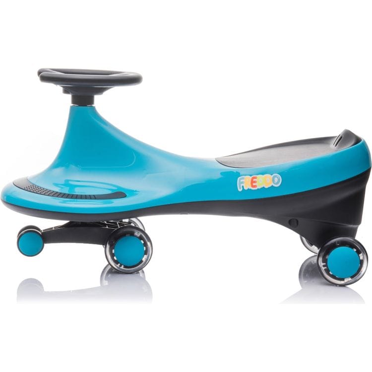 Freddo Toys Swing Car with Flashing Wheels - Blue