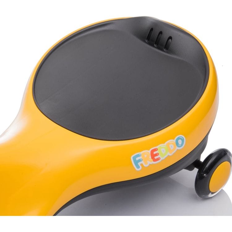 Freddo Toys Swing Car with Flashing Wheels - Yellow