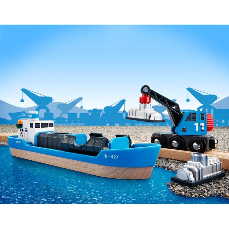 Freight Ship and Crane