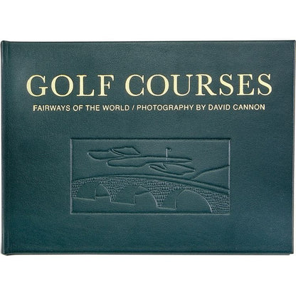 "Golf Courses: Fairways of the World" Book in Green Bonded Leather
