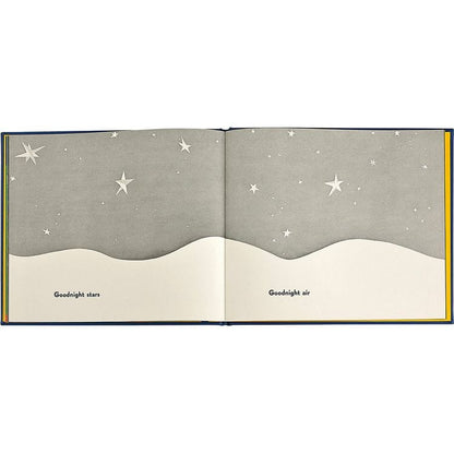 "Goodnight Moon" Book in Blue Bonded Leather