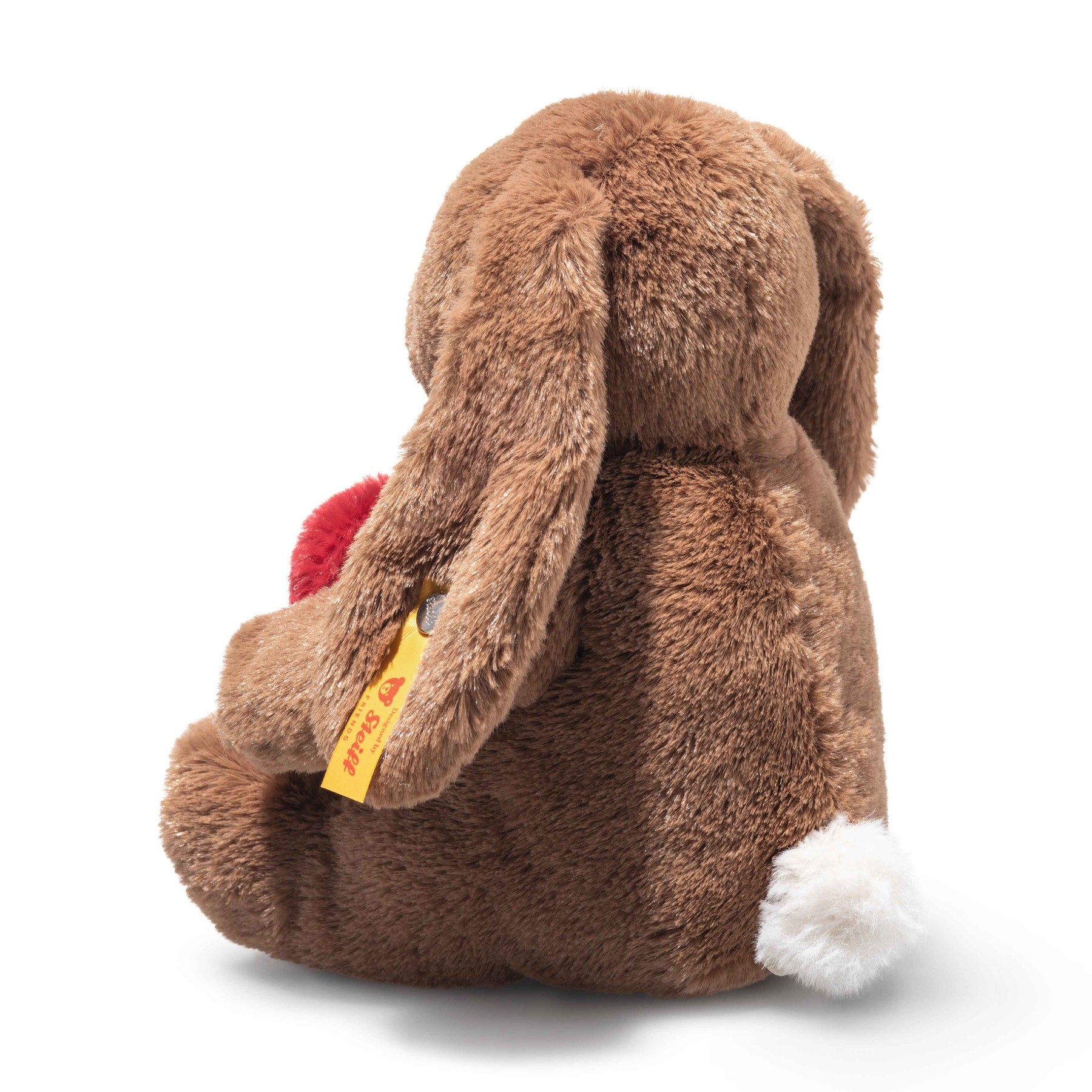 Hoppie Rabbit Brown Plush with Heart - 6"